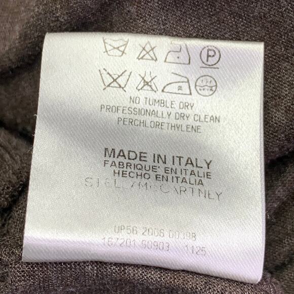 STELLA McCARTNEY Size M Brown Viscose Pleated Dress - Picture 8 of 8